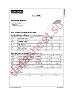 FJAF4310RTU datasheet  